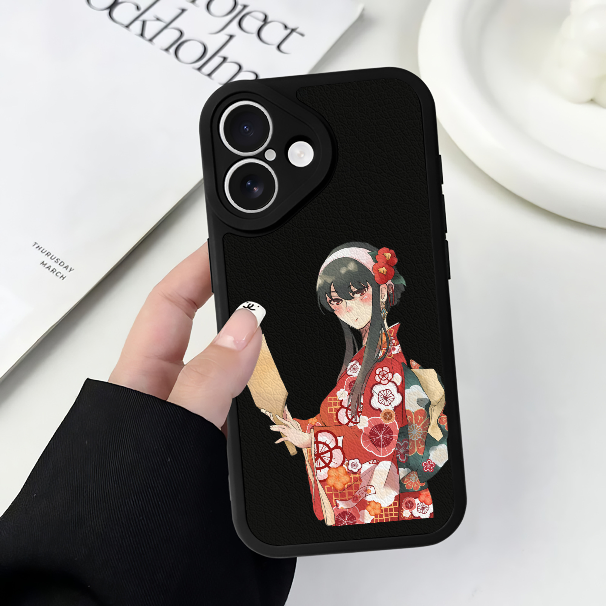 （画像用） SPY×FAMILY间谍家家酒 【iPhone 16シリーズ対応】シリコンスマホケース（レザー調） 材質：シリコン